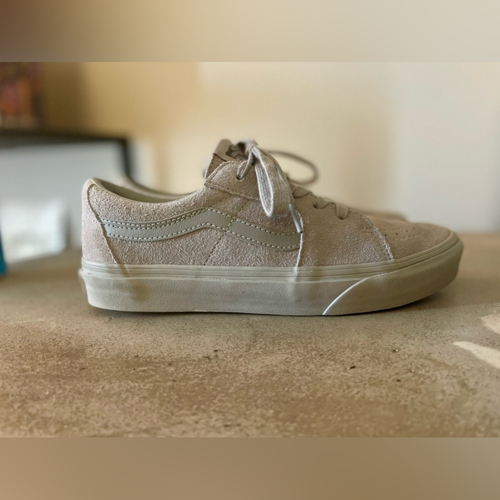 Vans SK8-Low Mono Suede Grey Size 8